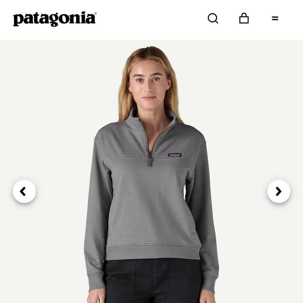 Navy Blue Patagonia Women’s Henley Quarter-Zip Pullover